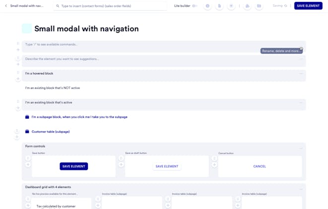 Create commission-free private backoffice apps for clients